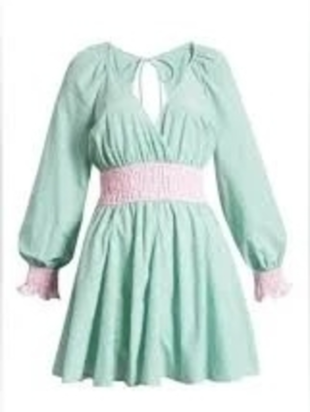 Topshop Mint Green Pink Striped Girly Mini Dress 8